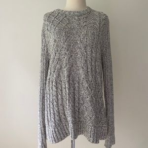 *RARE* EXPRESS Grey Knit Turtle-Neck Sweater SZ L